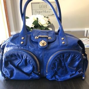 Botkier Blue Patent Leather Satchel